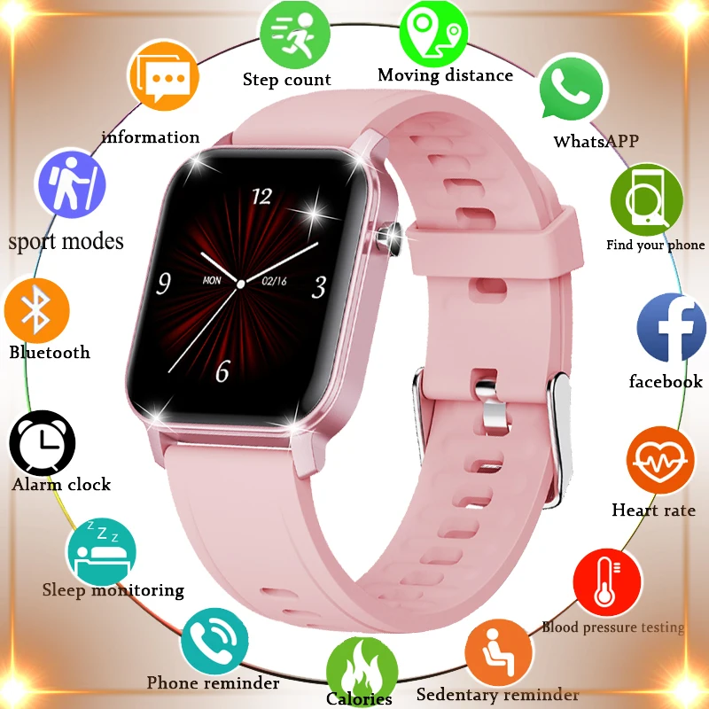 Новинка 2020 г. женские умные часы с измерением пульса и артериального давления