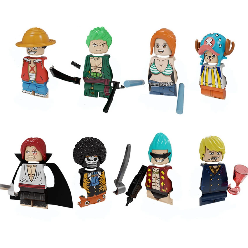 

One Piece Grand Line Building Blocks Complete Body Parts Minifigure Action Figure Assembling Children Luffy Puzzle Gift kid toys