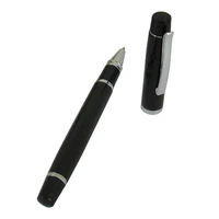 acmecn classic metal black roller pens unisex smooth writing ink pen epoxy logo on pen topper office school supplier