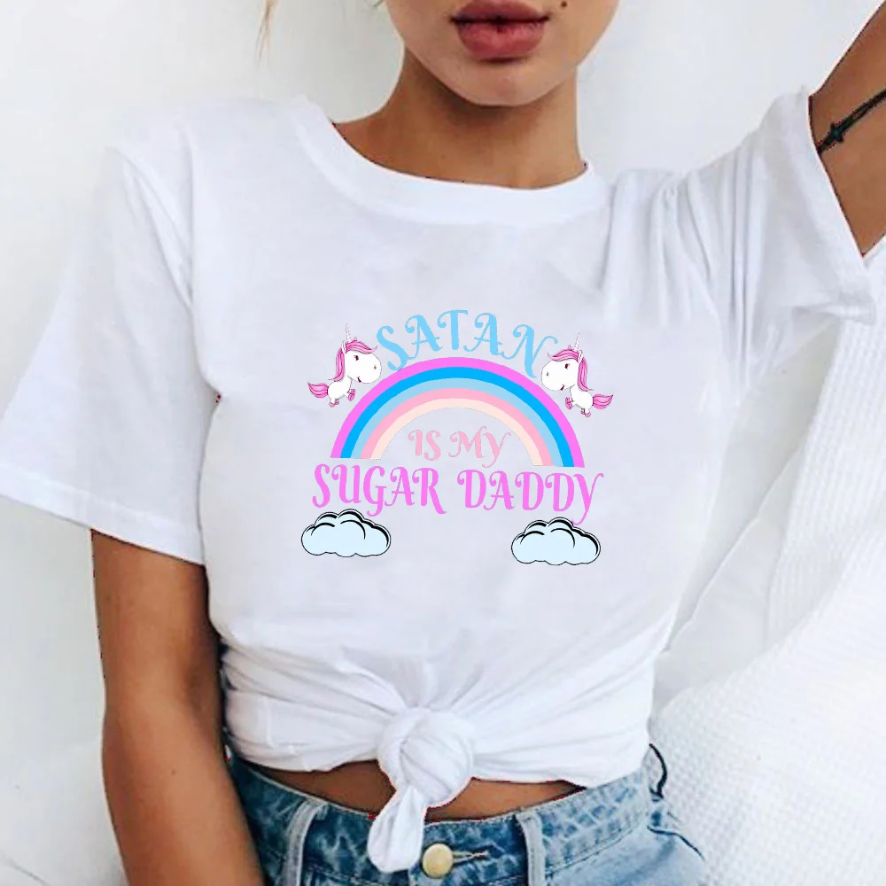 

TJCJFO Printing Womens Leisure Tshirt Harajuku Summer Female Top Tee for Girl O Collar T shirt Hipster Hot Sales