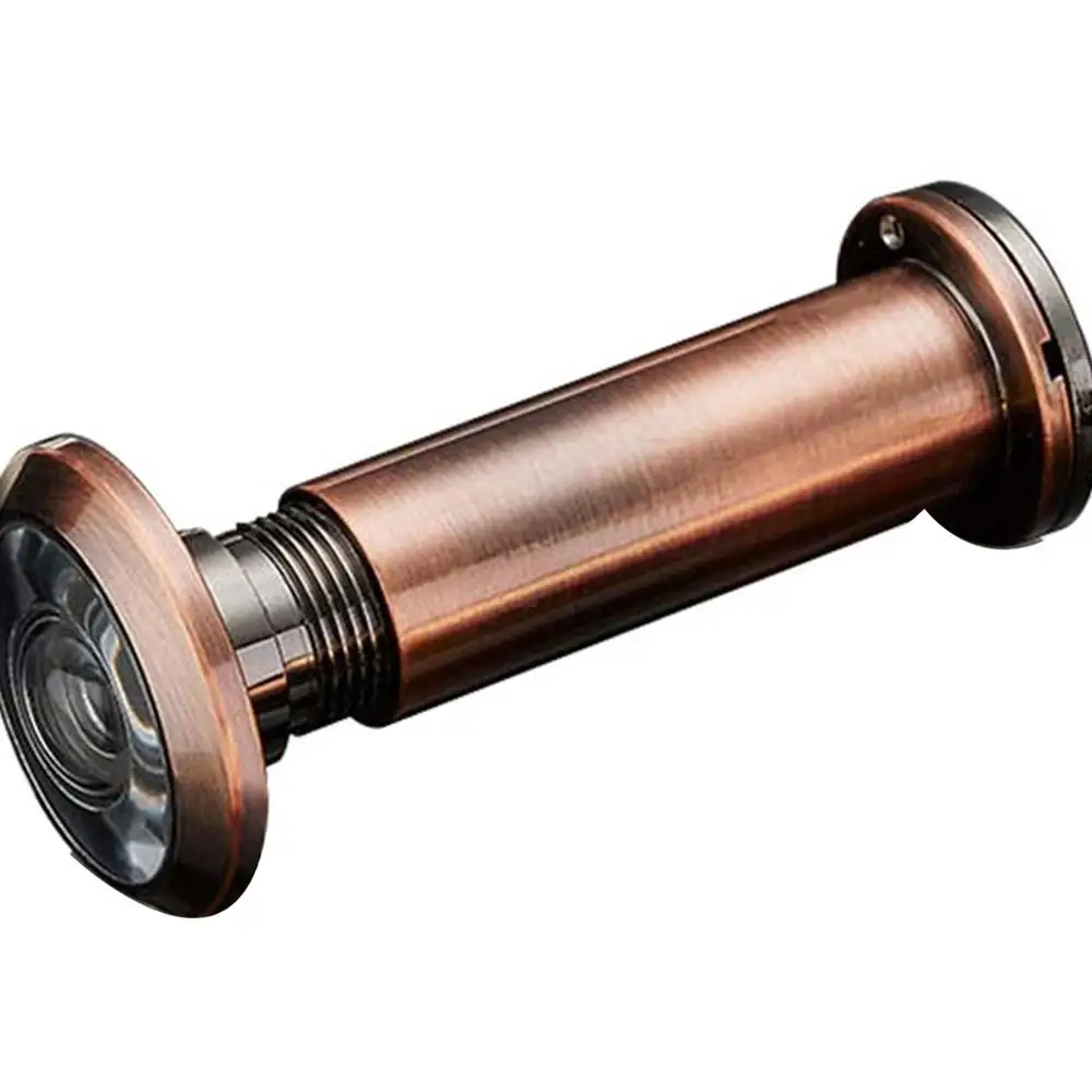 16MM Green bronze OWGYML 220 градусов глазок с широким углом обзора 14/16 мм дверной глазок из сплава Стекло Регулируемый охранных дверной глазок - Цвет: 16MM Green bronze