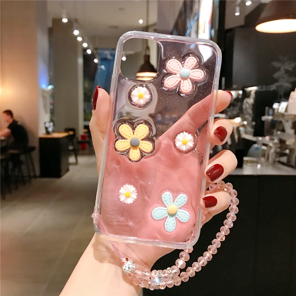 Fresh flowers Soft Case for iPhone 6 7 8 Plus 6SPlus 8Plus X XR XS 11 Pro MAX Luxury Cell Phone Back Cover SE 2020 | Мобильные