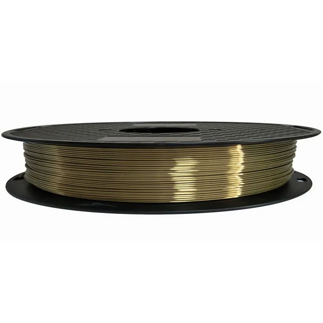 Silk Antique Gold Шелковая нить для 3D-принтера PLA, 1,75 мм, 500 г, нить для 3d-печати, шелковистая блестящая 3d-ручка, материалы для печати, блестящий металлический, как на ощупь - Цвет: Silk Antique Gold