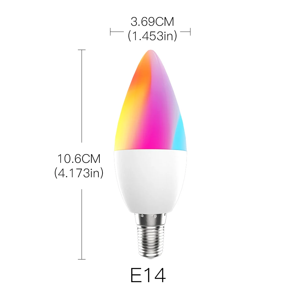 Умная WiFi Светодиодная лампа RGB 2700 6500K C + W 4 5 с регулируемой яркостью Smart Life Tuya APP