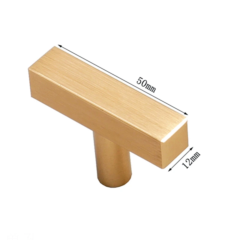 

8866 Gold Single Hole Cabinet Handles Furniture Handles for Cabinets and Drawers Handle Gold Aluminum