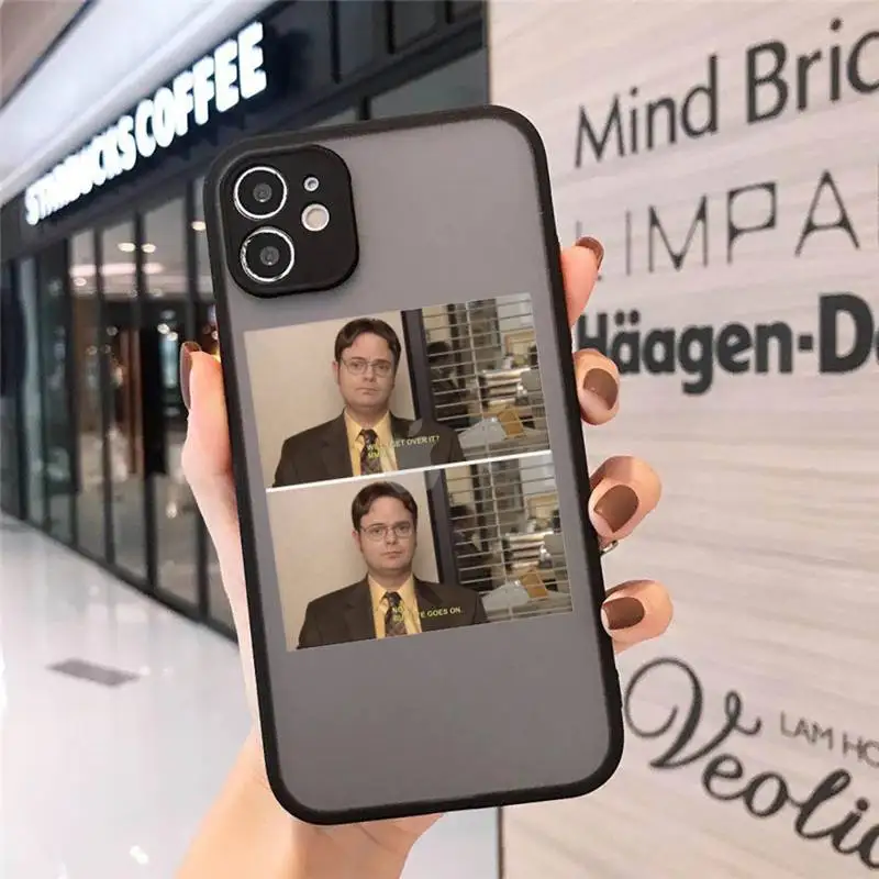 

The Office Phone Cases matte transparent For iphone 7 8 11 12 plus mini x xs xr pro max cover