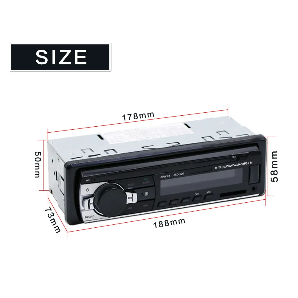 JSD 520 автомобильного аудиодиктор (зарядное устройство для автомобиля Радио