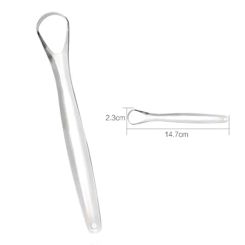Очиститель языка скребок из нержавеющей стали многоразовый для ухода за
