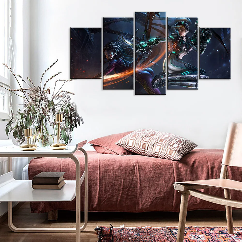 Модульная Картина на холсте для домашнего декора 5 шт. |