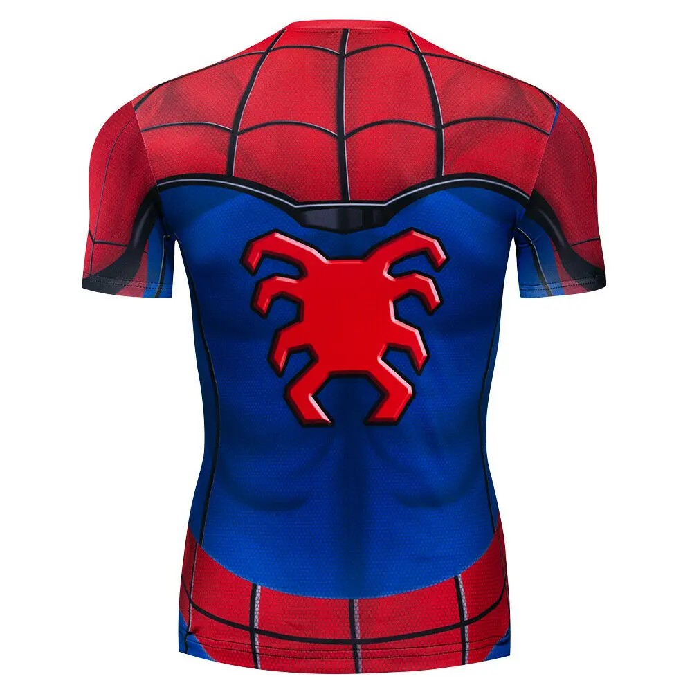 Мужская компрессионная футболка с рукавом реглан и 3D принтом костюм для косплея