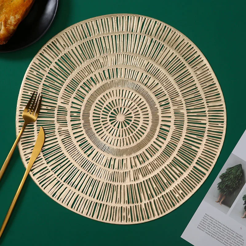 

PVC Hollow Nordic Style Non-slip Kitchen Placemat Coaster Insulation Pad Dish Coffee Cup Table Mat Home Hotel Decor 51062