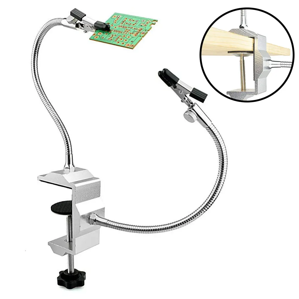 

Flexible Helping Hands Soldering Iron Holder Flexible Universal Arms Welding Station Clamp for DIY Arts Electronic Repair