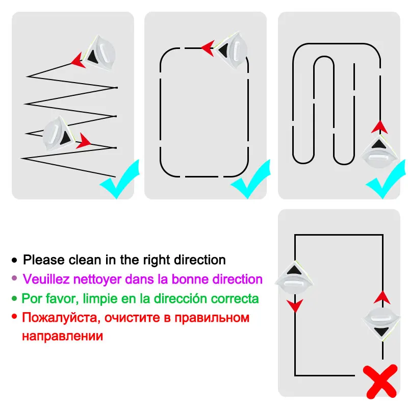 

Magnetic Glass Brush Double Side Glass Cleaning Brush For Window Cleaning Household Cleaning Tool Magnetic Window Cleaner Glass