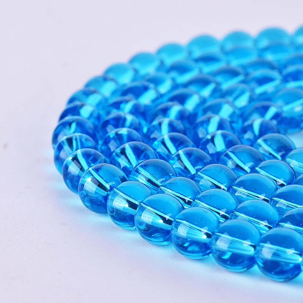 Матовые полированные стеклянные бусины Asingeloo оптовая продажа партия круглых