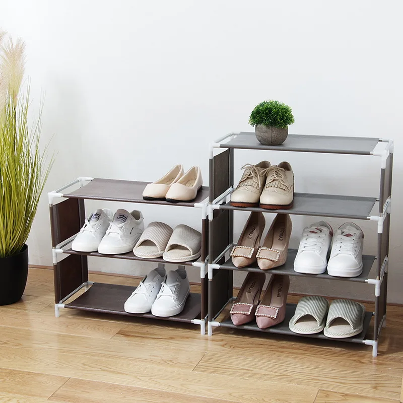 

Multi-layer Simple Shoe Cabinet DIY Assembled Space-saving Shoe Organizer Shelf Home Dorm Storage Closet Dustproof Shoes Rack