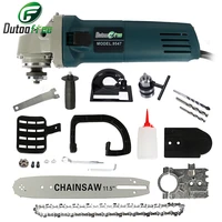 adjustable electric change angle grinder chainsaw woodworking cutting chainsaw bracket 1000w 220v 11000rpm 6 speed
