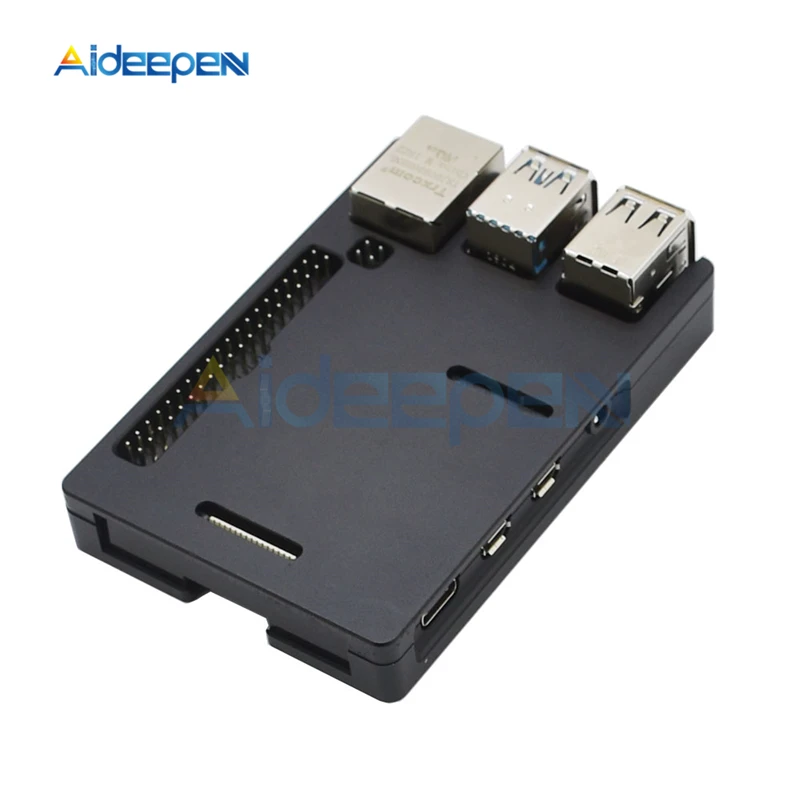 Ультратонкий алюминиевый чехол для Raspberry Pi 4B Rpi Model B Plus металлический корпус с ЧПУ