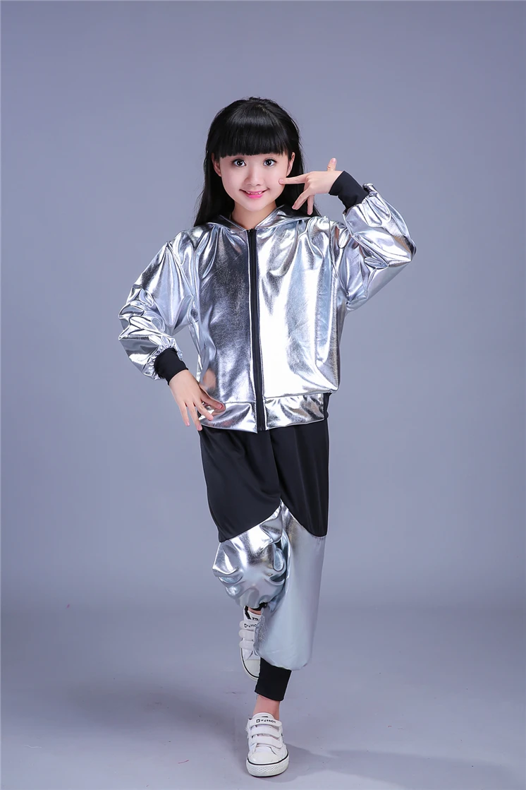 Новинка детская сценическая одежда современный джазовый свитшот комплект для