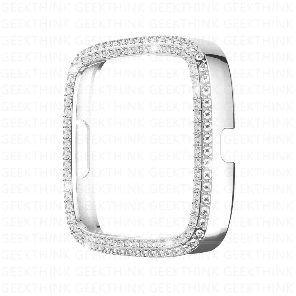 

Double row diamond plating protection cover for Fitbit versa 2 case Watch protector fitbit versa 2 coque smartwatch accessories