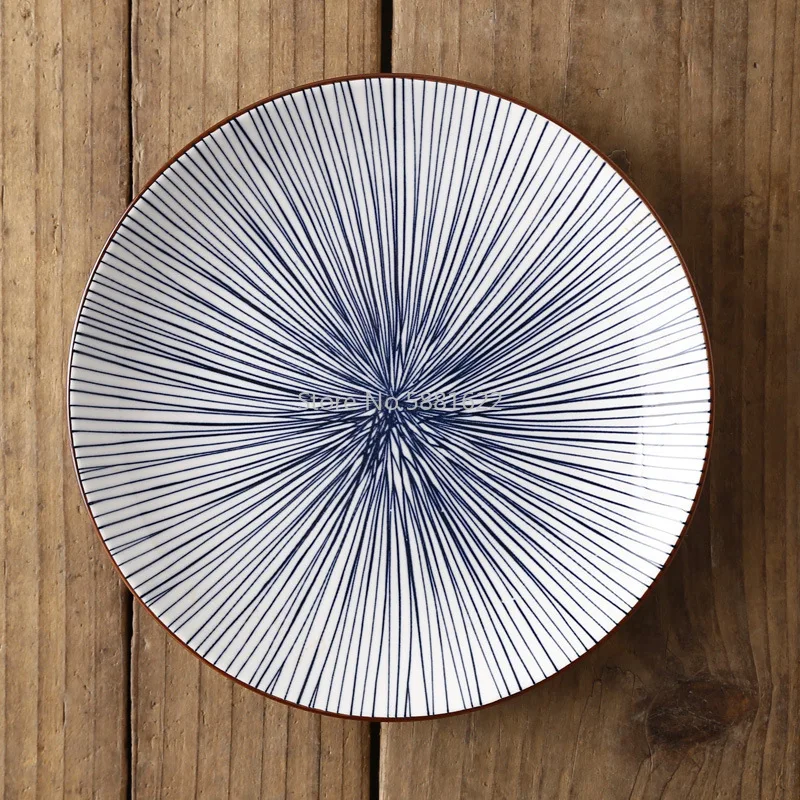 Малое блюдо 6 дюймов подглазурованная керамическая посуда в скандинавском стиле