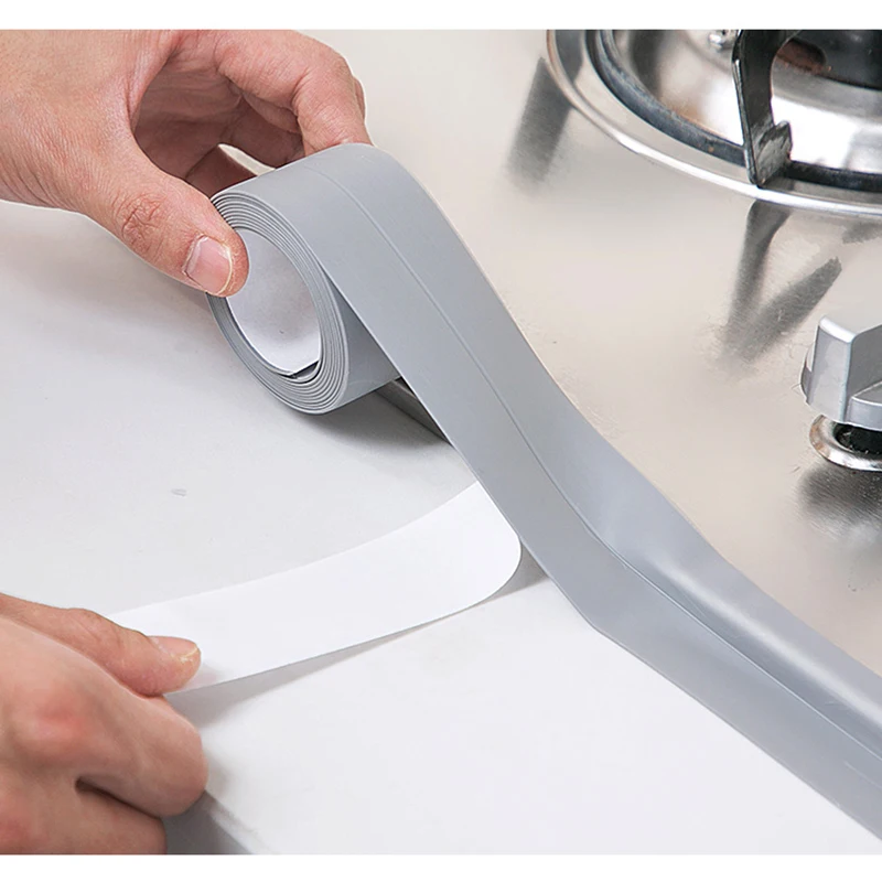 

3.2m Bathroom Kitchen Shower Water Proof Mould Proof Tape Sink Bath Sealing Strip Tape Self Adhesive Waterproof Plaster