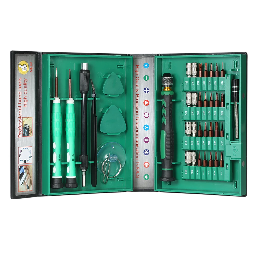 KKmoon 38 in 1 Telecommunication Tool Torx Hex Slotted and Phillips Screwdrivers Set Repair Tools Kit for Cellphone Laptop | Инструменты