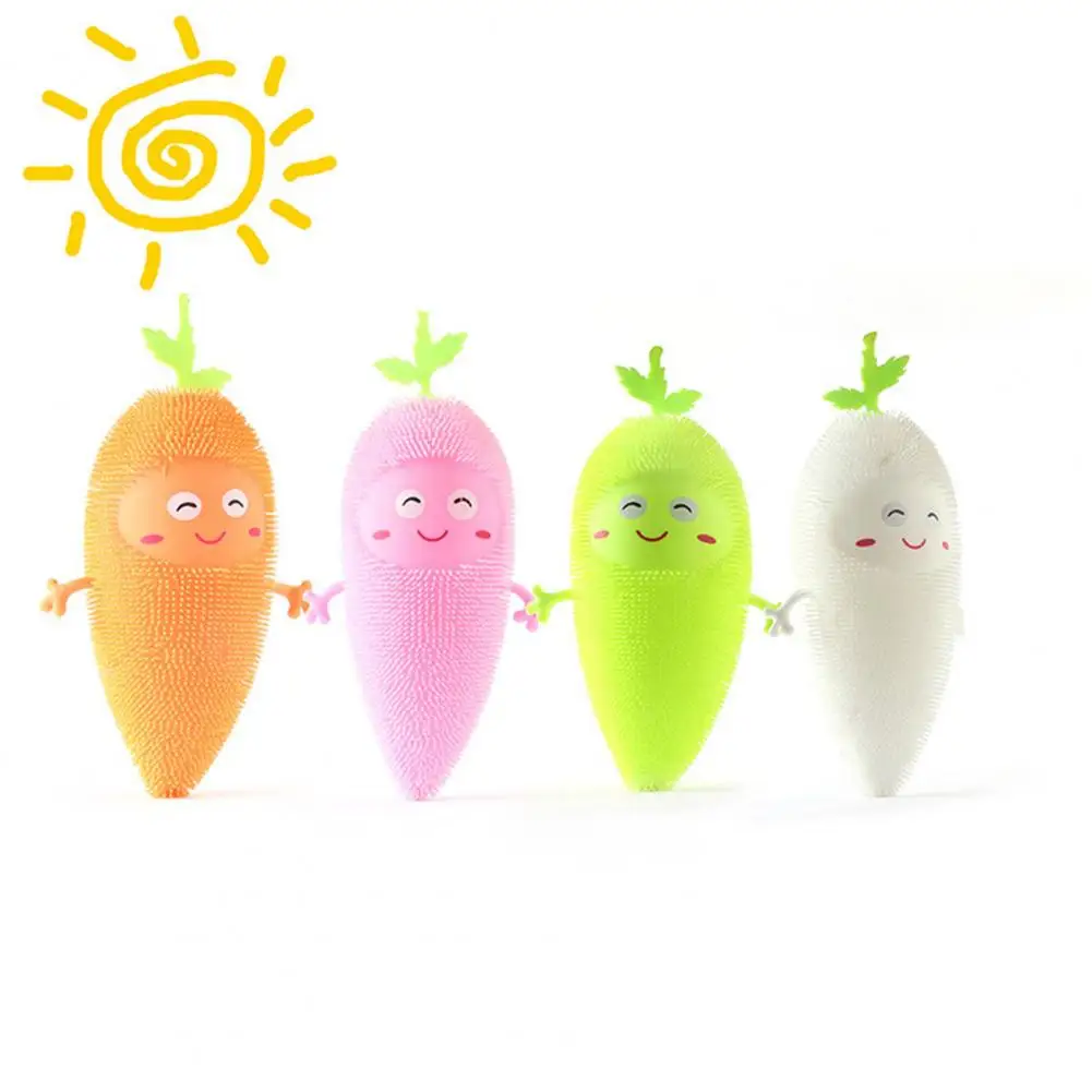 Highly Simulated Solid Color Luminous Carrot Shape Squeeze Toys for Children | Игрушки и хобби