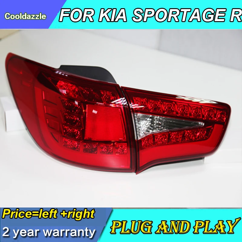 Задний светодиодный фонарь для KIA Sportage 2009-2013 года красный задний 1 комплект |
