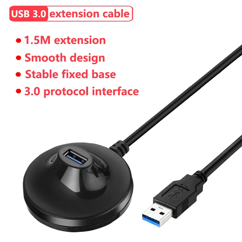 

150 см Высокоскоростной USB 3,0 Тип штекер-гнездо Беспроводной Wi-Fi адаптер удлинитель USB Базовая подставка стыковочный кабель Шнур 150 см