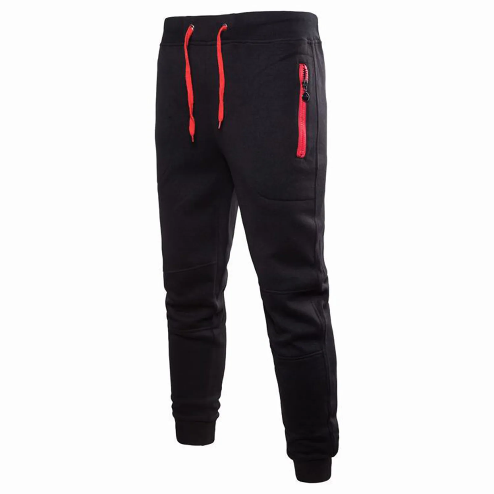 

Men's Pants Casual Drawstring Waist Sweatpants With Pockets Solid Color Trousers For Men Male Sportwear Sport Pants calça jogger