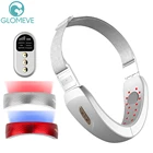 EMS устройство для лифтинга лица синий светодиодный Фотон терапия для похудения лица Вибрационный массаж двойной подбородок уменьшить v-линия вверх лифт пояс машина