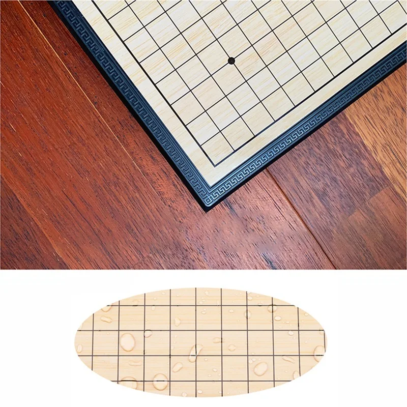 Портативная игра Go Game с одним выпуклым магнитным пластиковым камнем набор