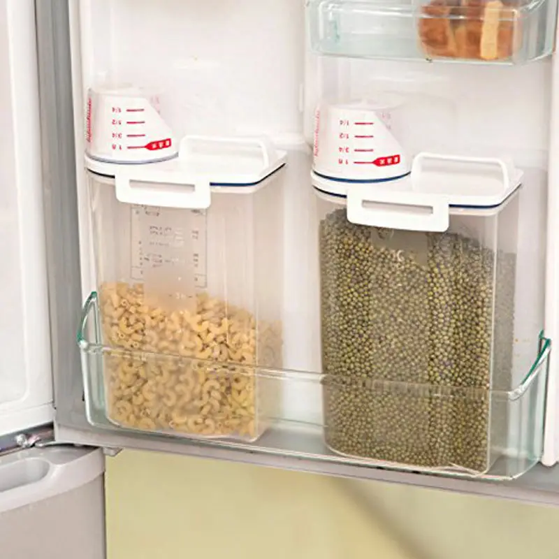 2Л Пластиковый Чехол для кухни контейнер хранения зерновых бобов риса | Дом и сад
