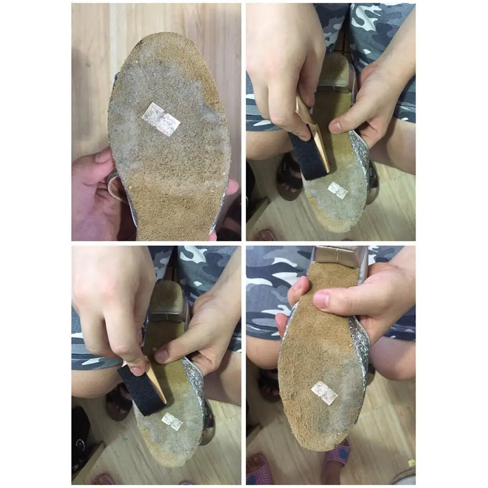 1 шт. деревянная замшевая подошва провода обуви очистители щеток балетные