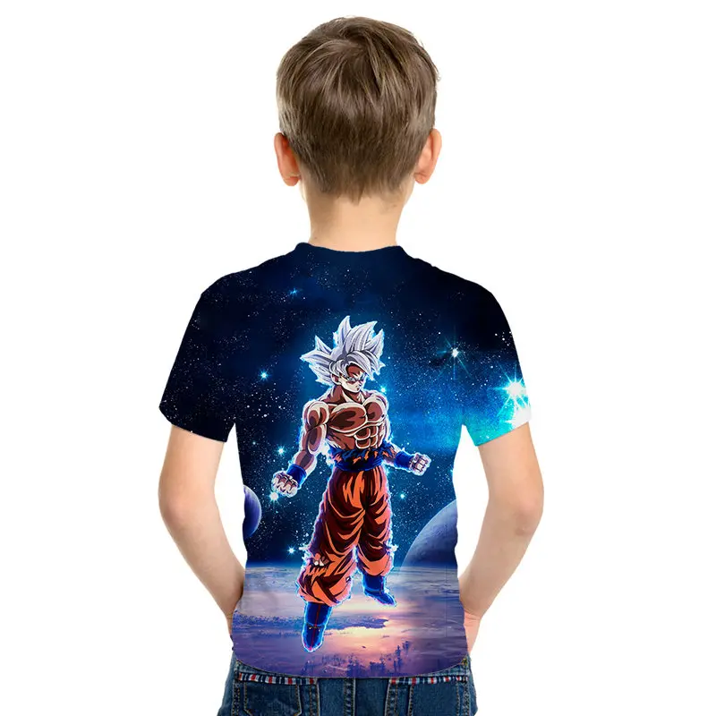 Супер Saiyan Son Goku/детская футболка для мальчиков и девочек модная папы мамы ребенка