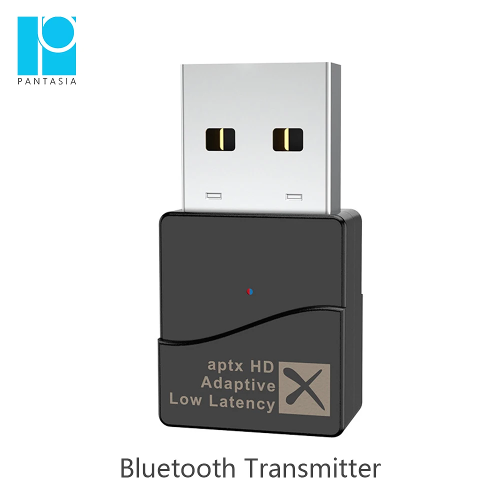 Bluetooth адаптер USB BT 5 2 передатчик аудио aptX HD приспосабливаемый LL с низкой Lantency Dongle