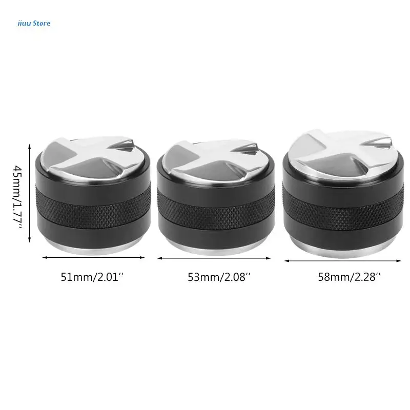 

Coffee Distributor Leveler Tamper Espresso Tamper Adjustable Depth Both Sides