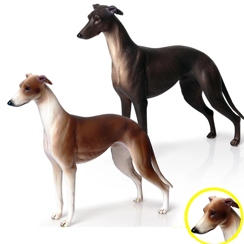 

Simulation Static Solid Wild Animal Dog Model Gree Dog Greyhound Hunting Dog Pet Dog Children Toy Figure Puzzle Gift Collection