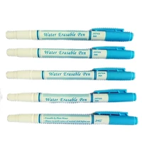 double side blue water erasable pen with eraser water soluble marker pen for fabric paint marker invisible ink textile markers