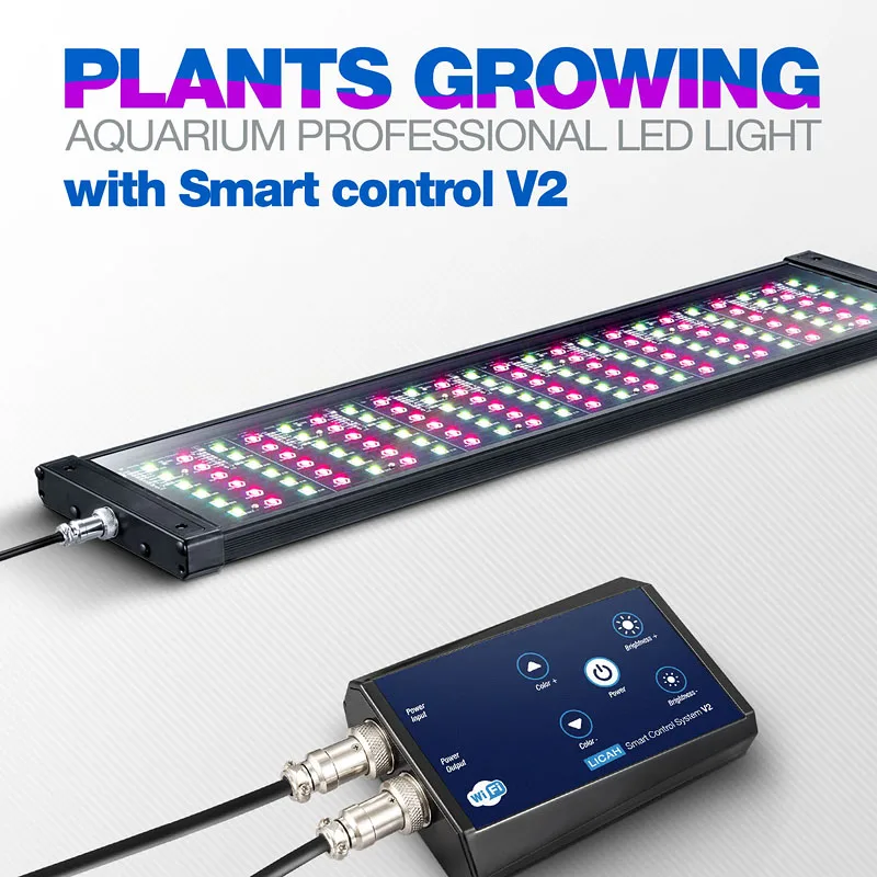LICAH аквариум пресной воды заводской светодиодный LDP-700 - Цвет: with Timer V2