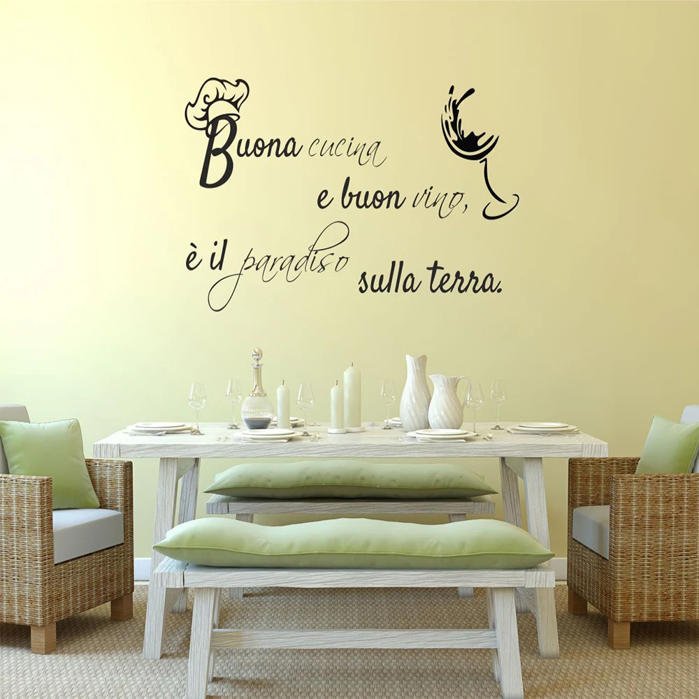 Новый дизайн 2020 кухонные цитаты французская виниловая наклейка аксессуары для