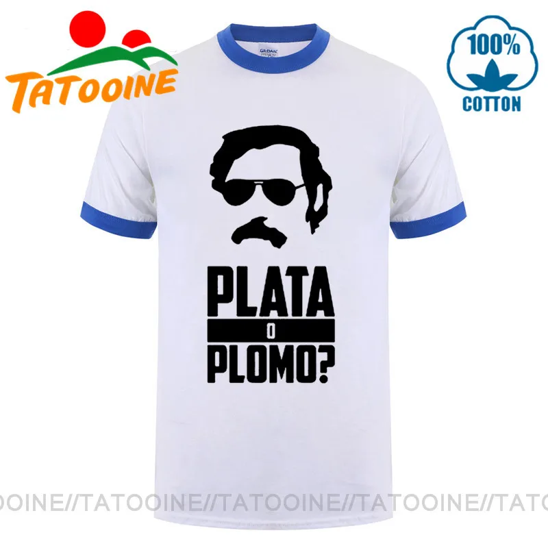 Camiseta Mujer Colombia Silver or Dead Plata O Plomo футболки забавный Пабло футболка Escobar Мужская El Patron