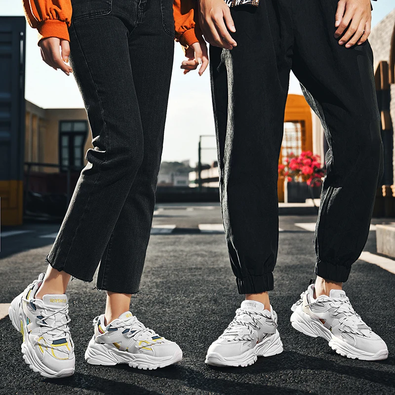 

2021 New Spring Sneakers for Men Women Marathon Running Shoes Athletics Racing Sport Shoes Outdoor Gym Walking Sneakers Couples