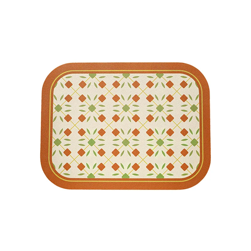 

Thicken Simplicity Leather Placemat Modern Nordic Creativity Washable Square Mat Eco Friendly Tischset Interior Decor EK50TM