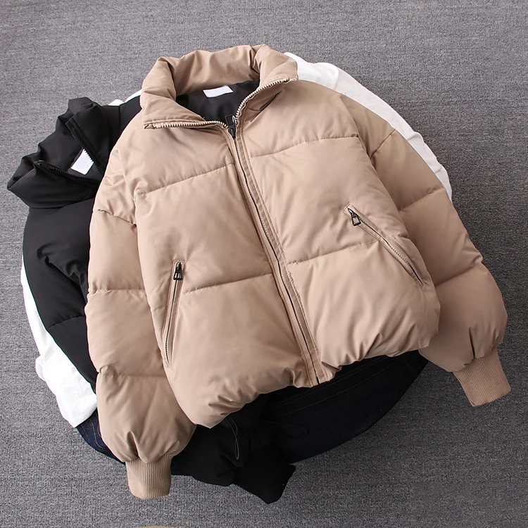 NoEnName_Null Женские однотонные парки цвета хаки больших размеров толстые 2019 зимние