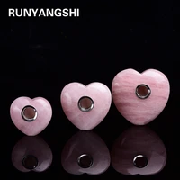 new natutal rose quartz crystal pipe pink crystal smoking heart shaped striped love healing gemstones heart tobacco pipes