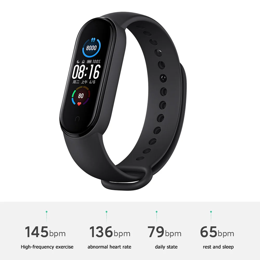 

IP67 Waterproof Smart Band Bracelet Body Temperature ECG Heart Rate Monitor Refined Special Appearance Eco-Friendly