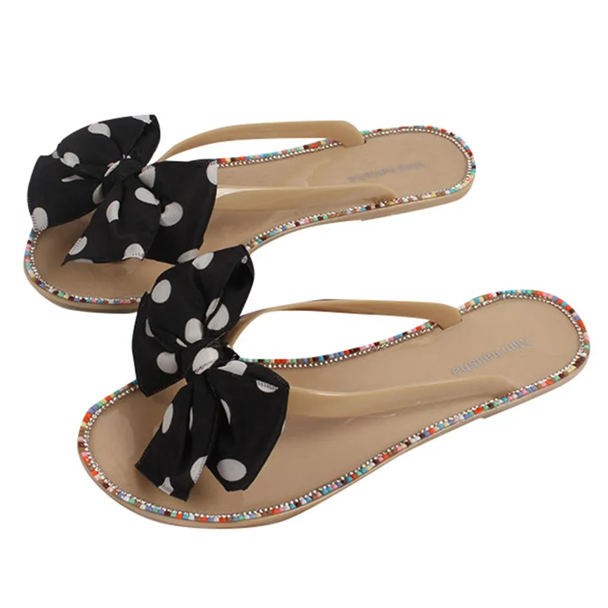 Красивая женская обувь пляжные летние женские шлепанцы с застежкой богемные