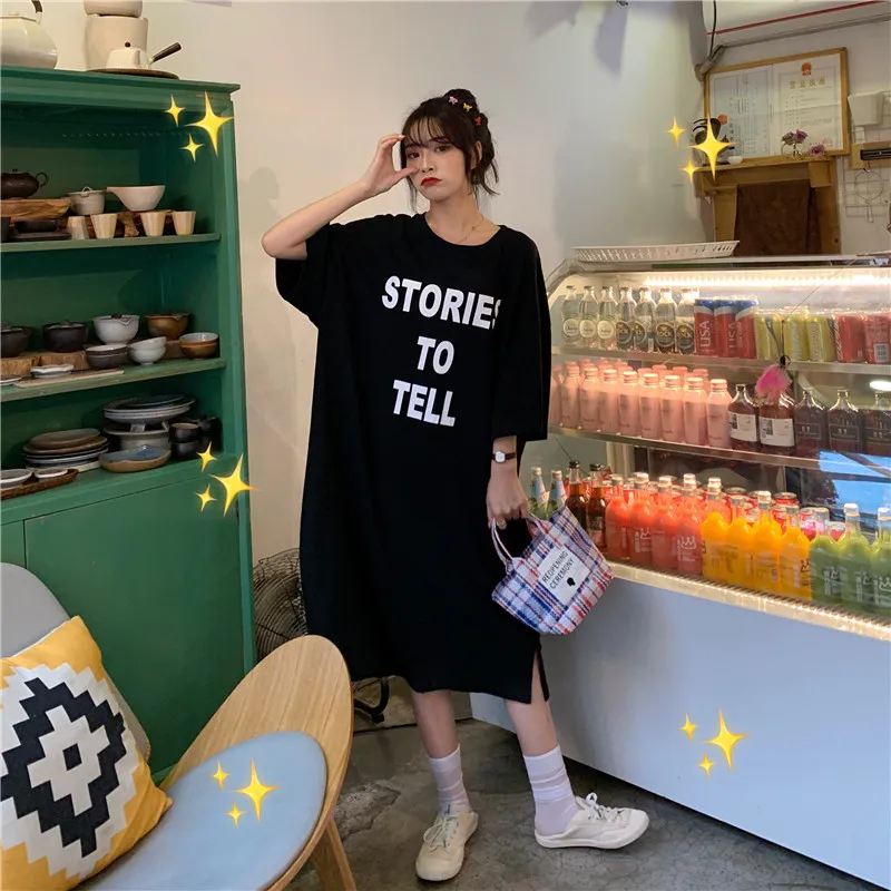 Летний хлопковый Длинный топ 2020 Женские повседневные рубашки с круглым вырезом и