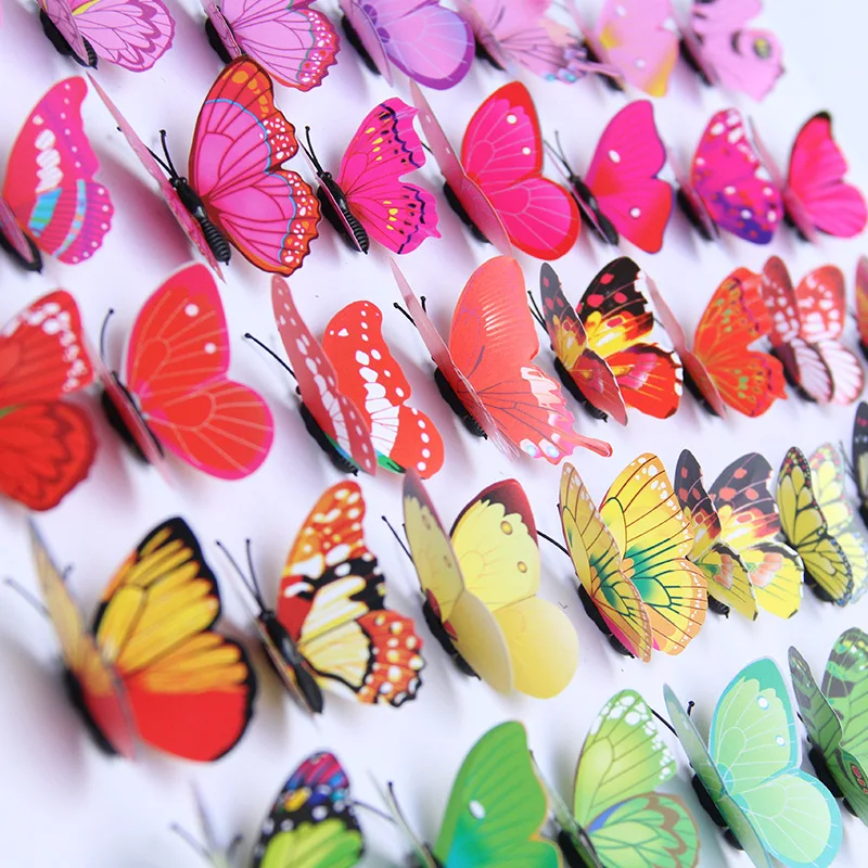 Пвх имитация бабочки креативные ремесла магнитная занавеска для холодильника